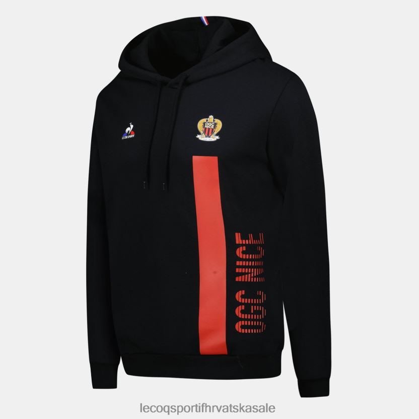 Le Coq Sportif majica s kapuljačom crna muškarci 840R4L15 odjeća