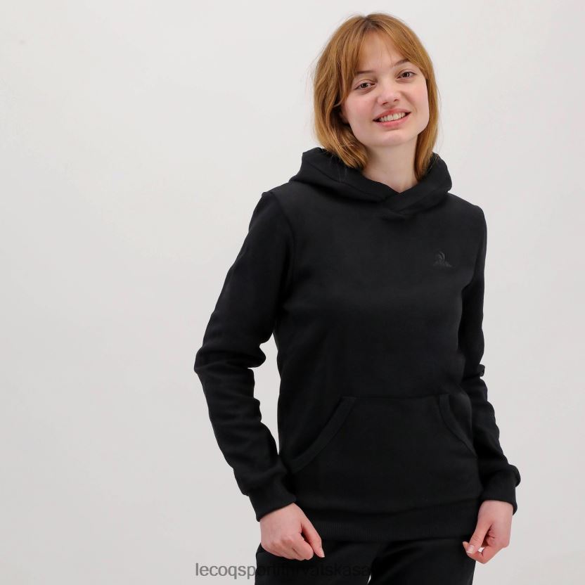 Le Coq Sportif majica s kapuljačom crna muškarci 840R4L493 odjeća