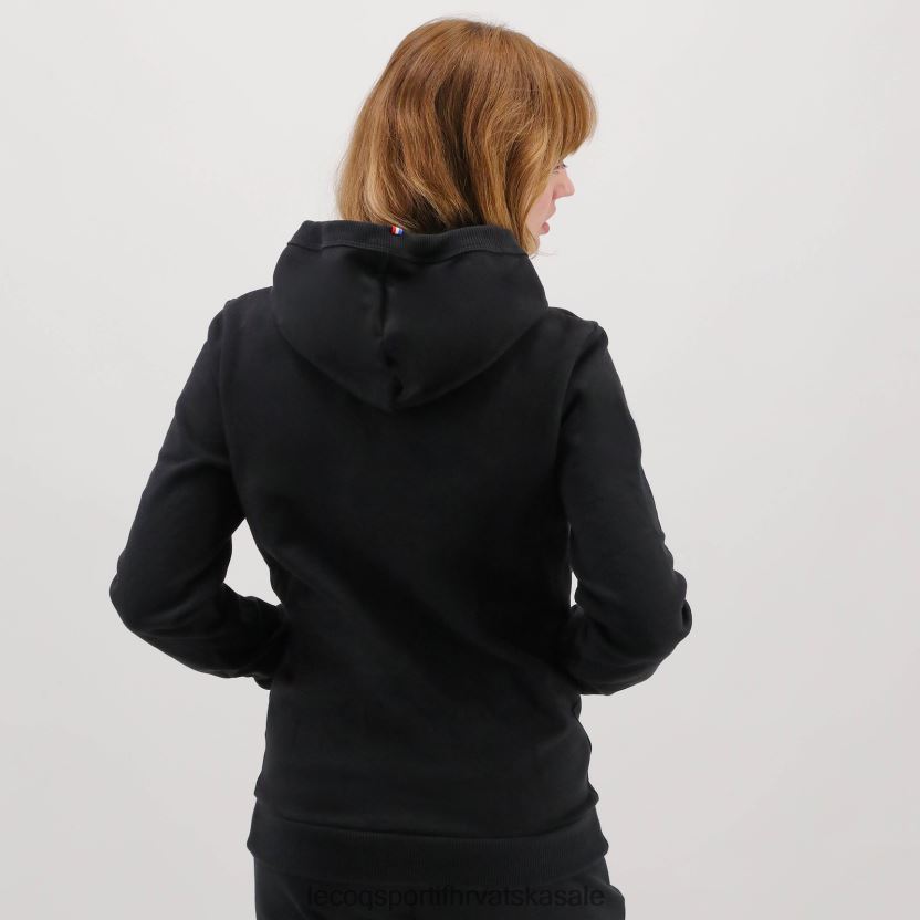 Le Coq Sportif majica s kapuljačom crna muškarci 840R4L493 odjeća