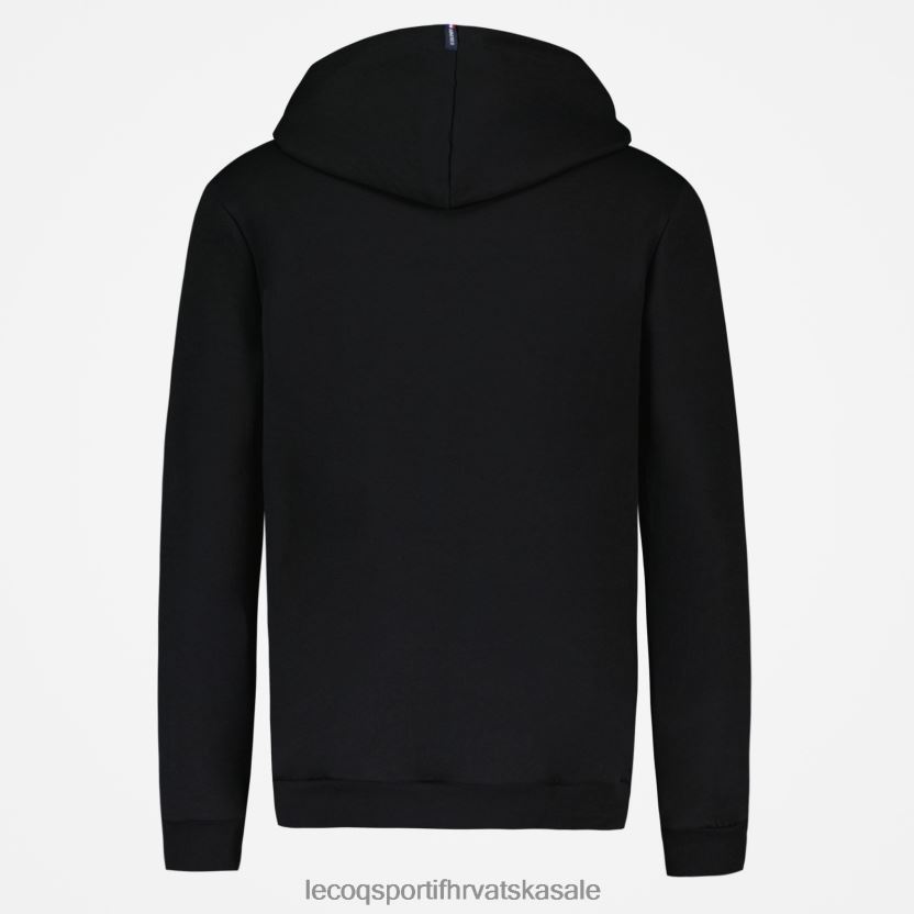 Le Coq Sportif majica s kapuljačom crna muškarci 840R4L65 odjeća