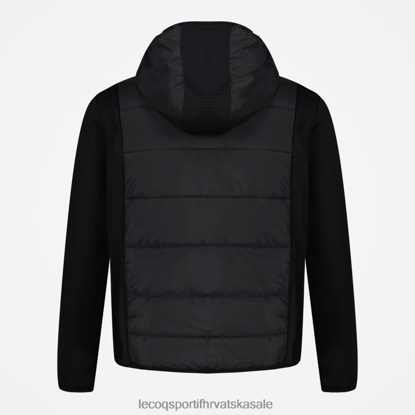 Le Coq Sportif majica s kapuljačom i crnim patentnim zatvaračem muškarci 840R4L450 odjeća