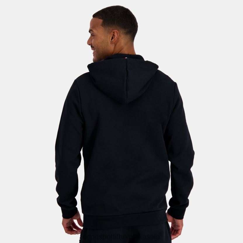 Le Coq Sportif majica s kapuljačom i crnim patentnim zatvaračem muškarci 840R4L48 odjeća