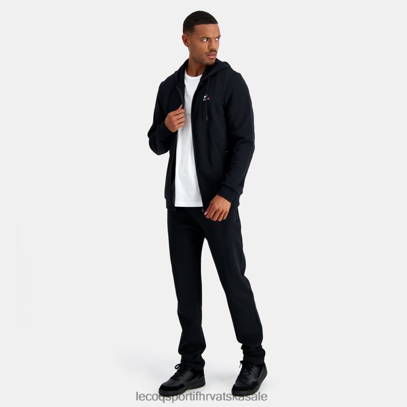 Le Coq Sportif majica s kapuljačom i crnim patentnim zatvaračem muškarci 840R4L48 odjeća