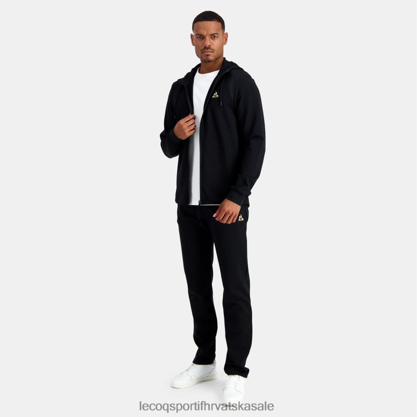 Le Coq Sportif majica s kapuljačom i crnim patentnim zatvaračem muškarci 840R4L70 odjeća