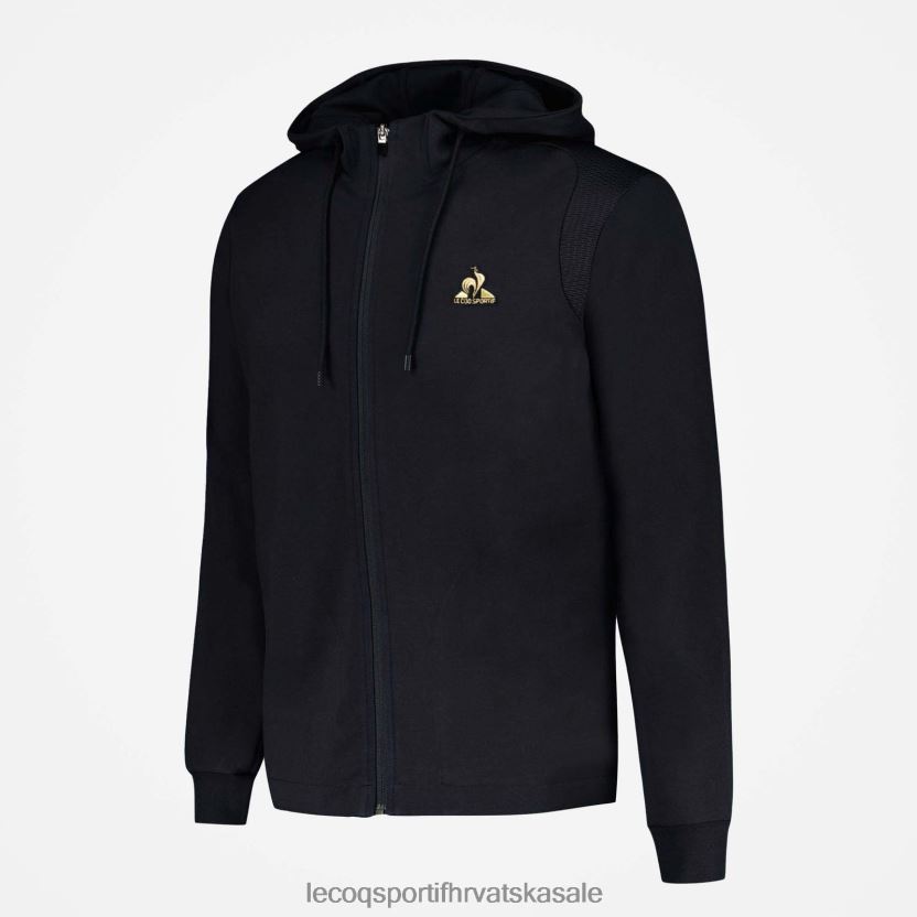 Le Coq Sportif majica s kapuljačom i crnim patentnim zatvaračem muškarci 840R4L70 odjeća