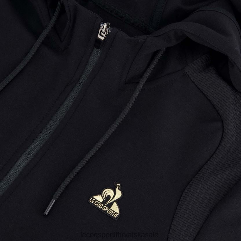 Le Coq Sportif majica s kapuljačom i crnim patentnim zatvaračem muškarci 840R4L70 odjeća