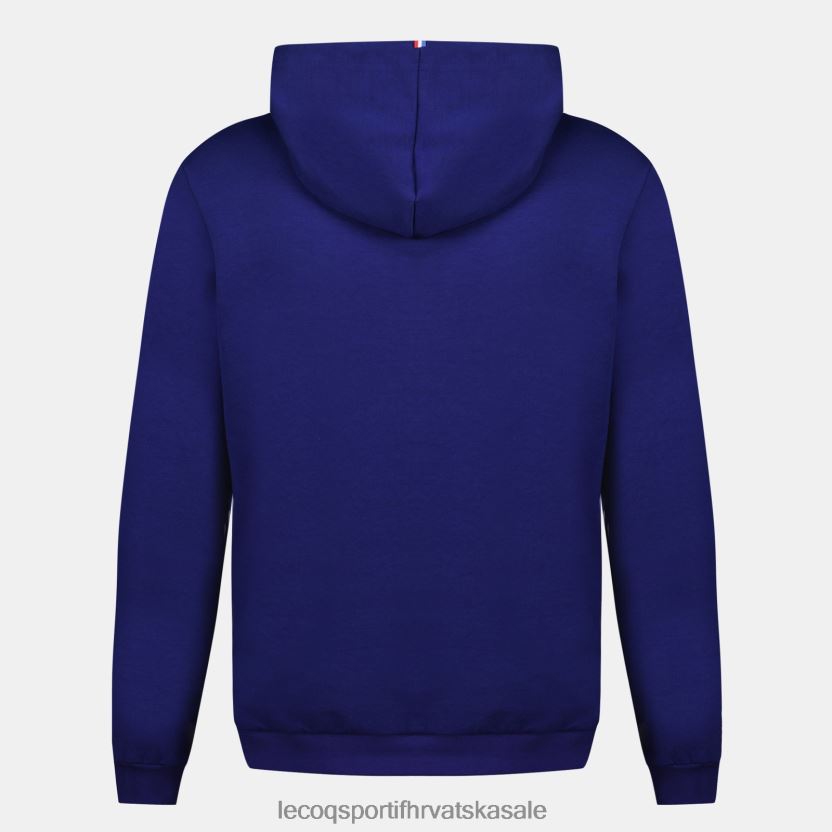 Le Coq Sportif majica s kapuljačom i patentnim zatvaračem - francusko ragbi plava muškarci 840R4L28 odjeća