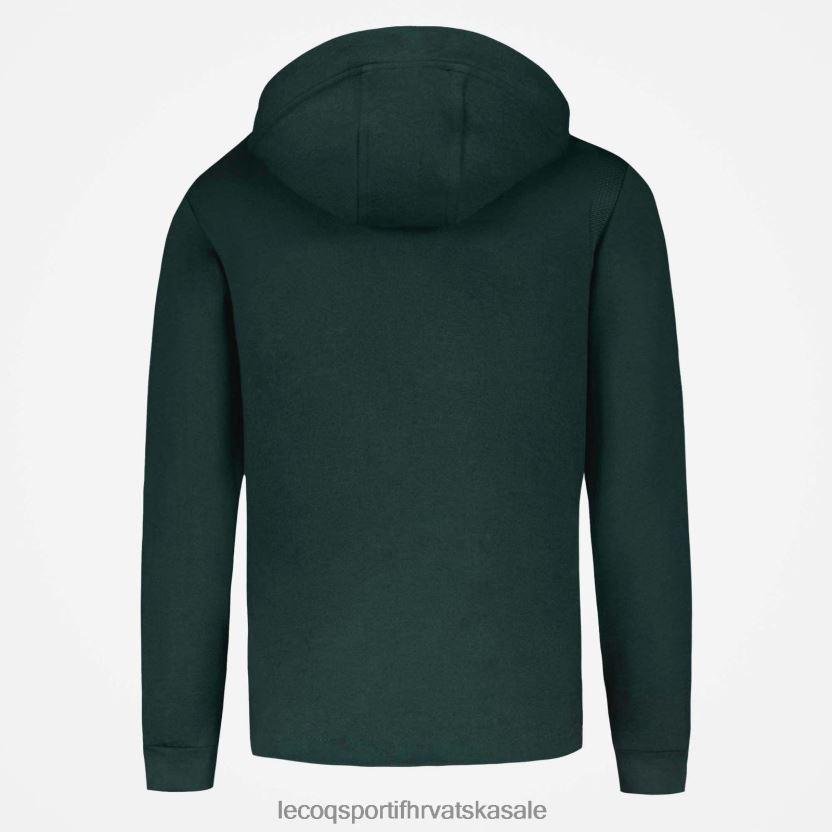 Le Coq Sportif majica s kapuljačom i zelenim patentnim zatvaračem muškarci 840R4L462 odjeća