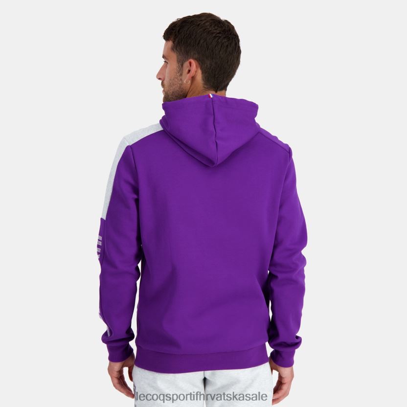 Le Coq Sportif majica s kapuljačom ljubičasta muškarci 840R4L442 odjeća