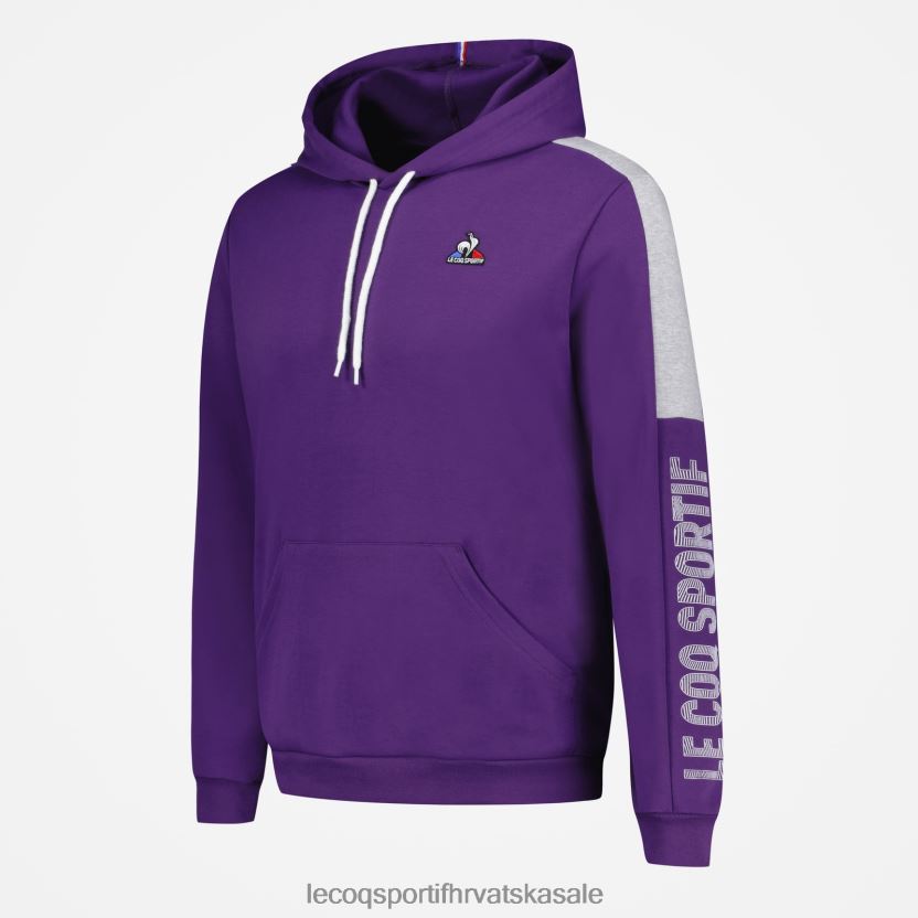 Le Coq Sportif majica s kapuljačom ljubičasta muškarci 840R4L442 odjeća