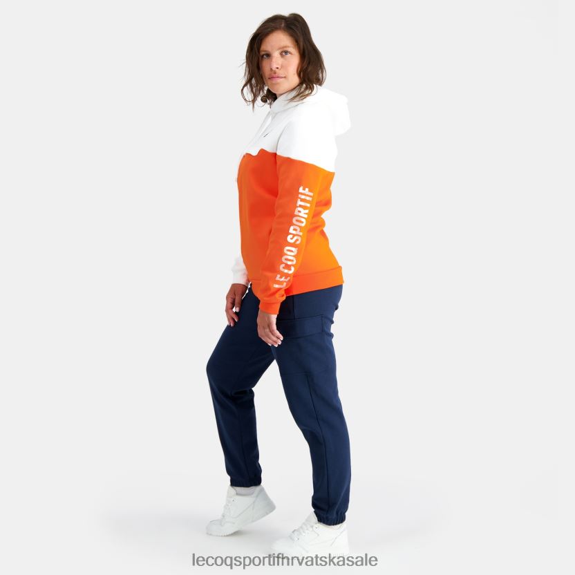 Le Coq Sportif majica s kapuljačom narančasta muškarci 840R4L18 odjeća