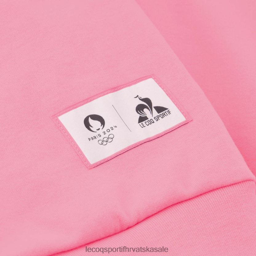 Le Coq Sportif majica s kapuljačom roza muškarci 840R4L30 odjeća