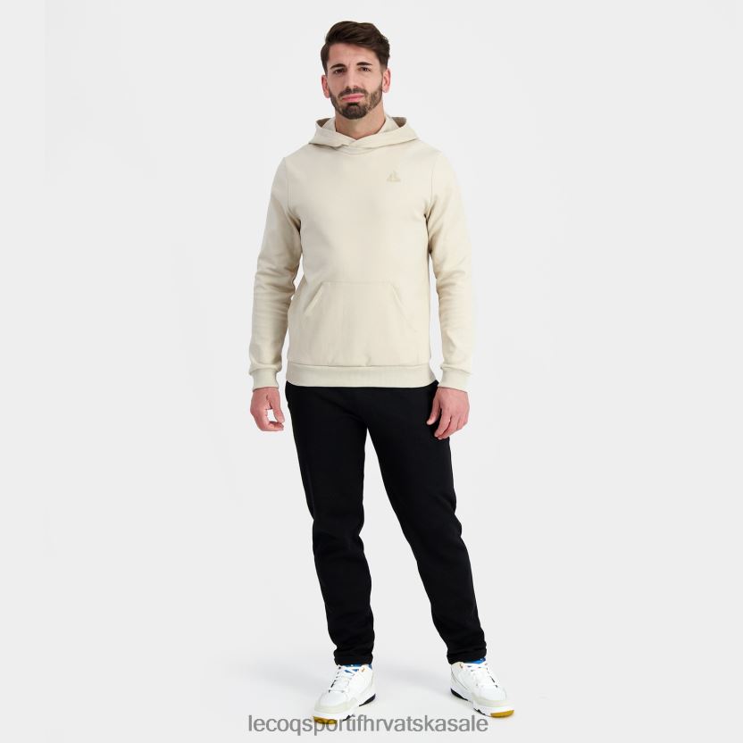 Le Coq Sportif majica s kapuljačom smeđa muškarci 840R4L9 odjeća