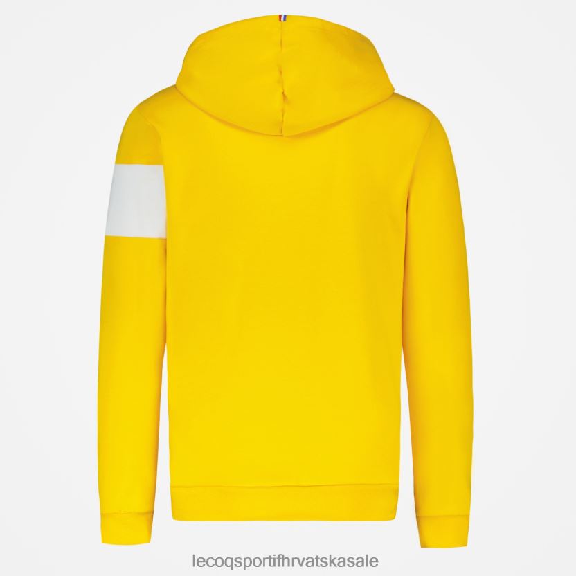Le Coq Sportif majica s kapuljačom žuta muškarci 840R4L438 odjeća