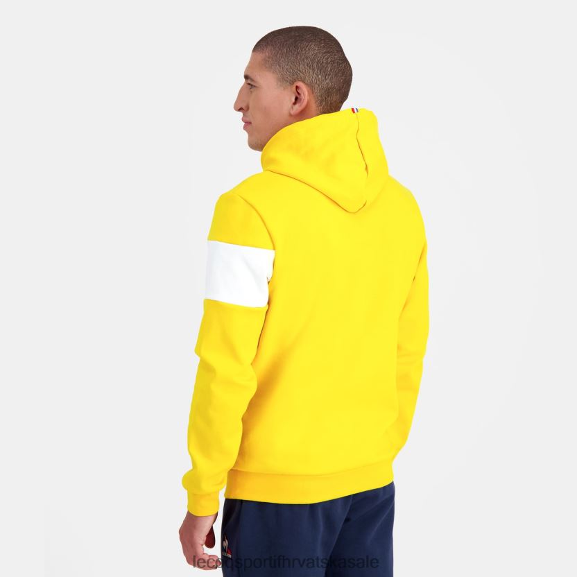 Le Coq Sportif majica s kapuljačom žuta muškarci 840R4L438 odjeća