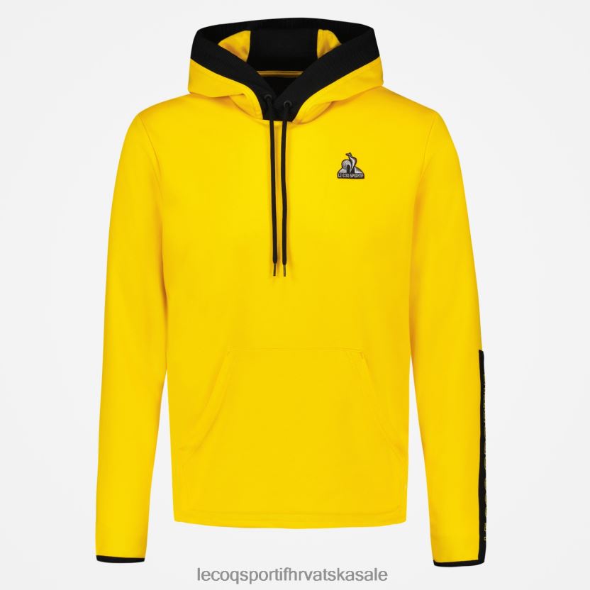 Le Coq Sportif majica s kapuljačom žuta muškarci 840R4L451 odjeća