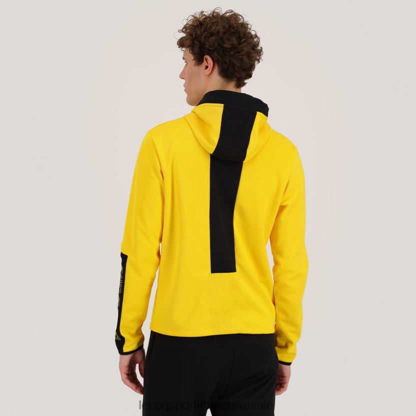 Le Coq Sportif majica s kapuljačom žuta muškarci 840R4L451 odjeća