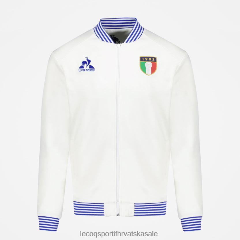 Le Coq Sportif majica s patentnim zatvaračem bijela muškarci 840R4L472 odjeća