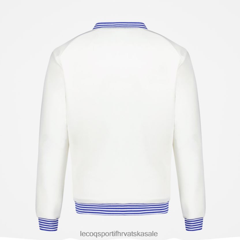 Le Coq Sportif majica s patentnim zatvaračem bijela muškarci 840R4L472 odjeća