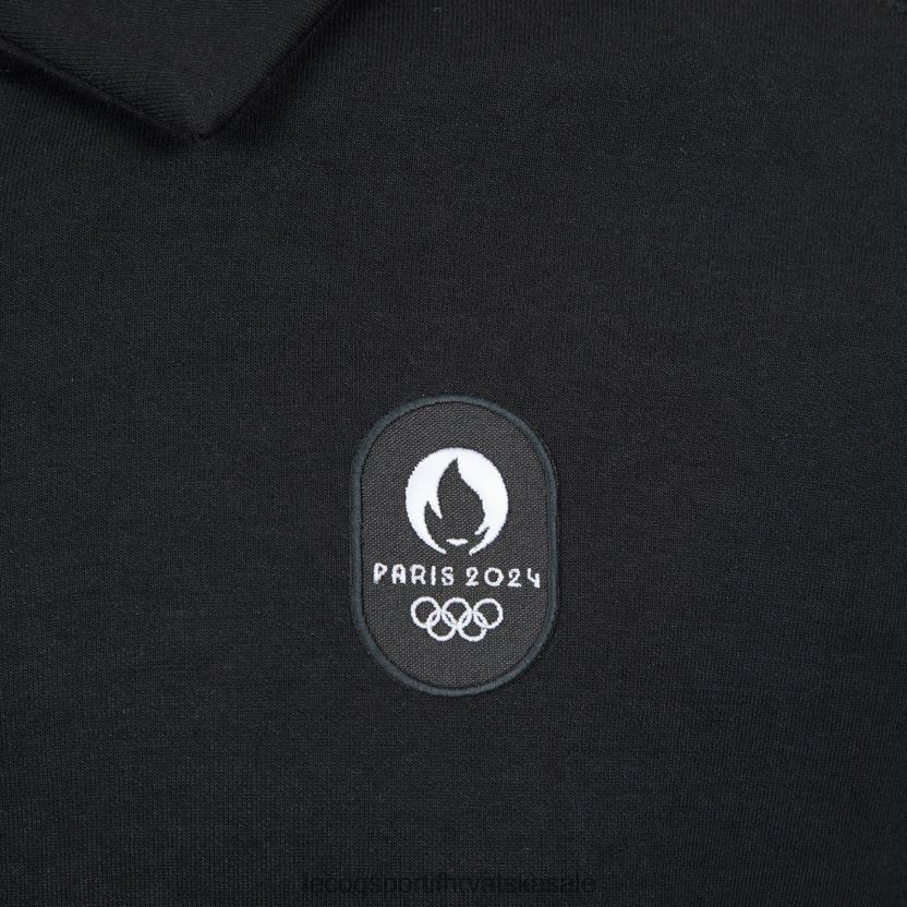 Le Coq Sportif majica s patentnim zatvaračem crna muškarci 840R4L489 odjeća