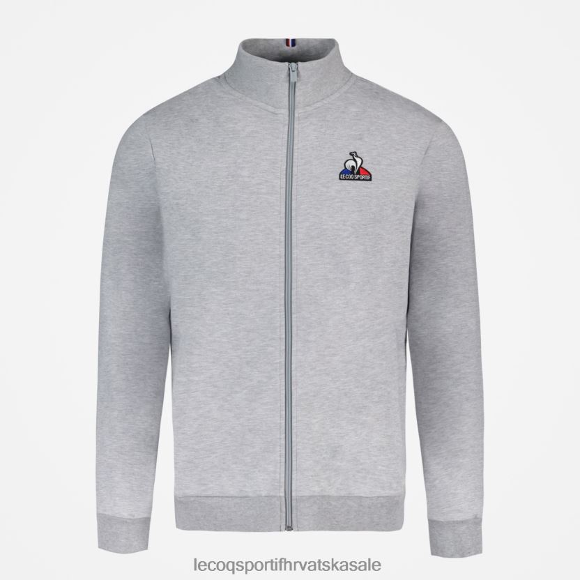 Le Coq Sportif majica s patentnim zatvaračem siva muškarci 840R4L57 odjeća