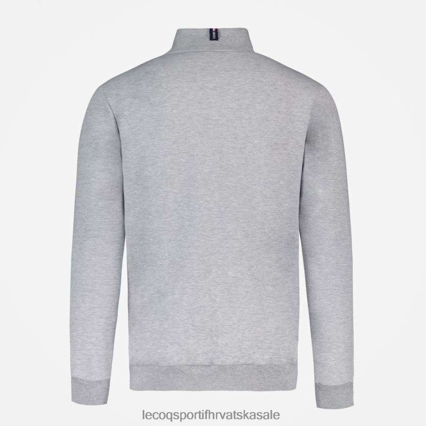 Le Coq Sportif majica s patentnim zatvaračem siva muškarci 840R4L57 odjeća