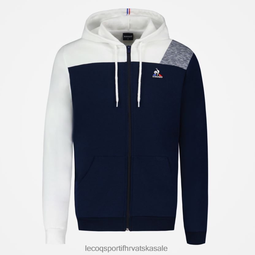 Le Coq Sportif plava majica s kapuljačom i patentnim zatvaračem muškarci 840R4L22 odjeća