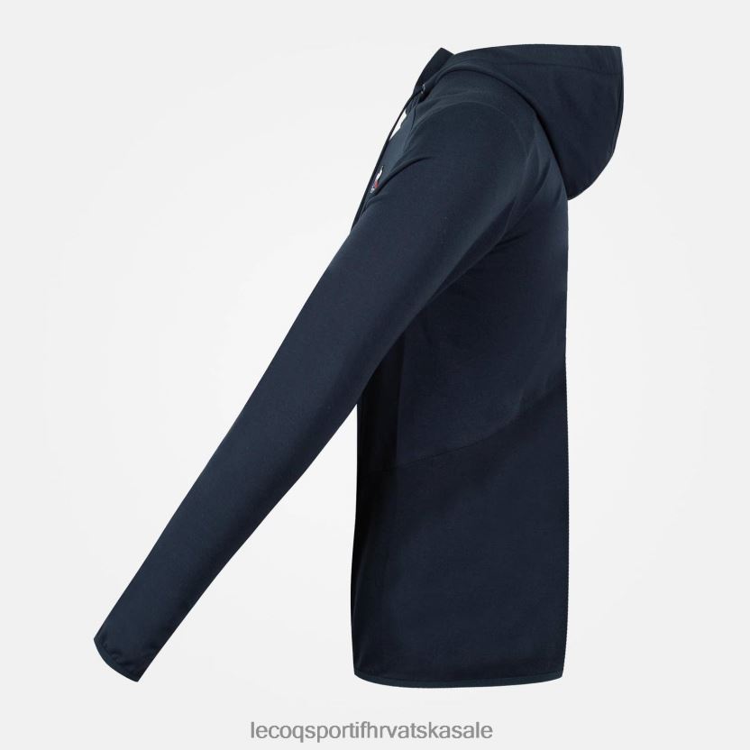 Le Coq Sportif plava majica s kapuljačom i patentnim zatvaračem muškarci 840R4L490 odjeća