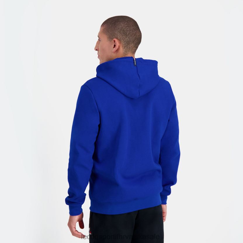 Le Coq Sportif plava majica s kapuljačom i patentnim zatvaračem muškarci 840R4L54 odjeća