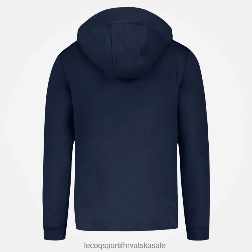 Le Coq Sportif plava majica s kapuljačom i patentnim zatvaračem muškarci 840R4L69 odjeća