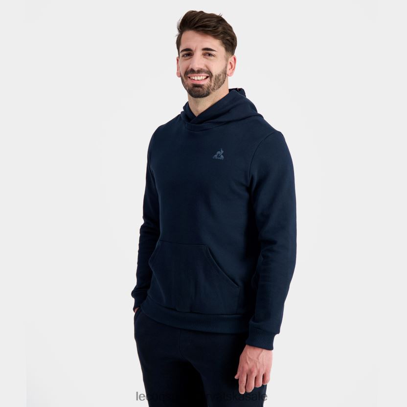 Le Coq Sportif plava majica s kapuljačom muškarci 840R4L11 odjeća