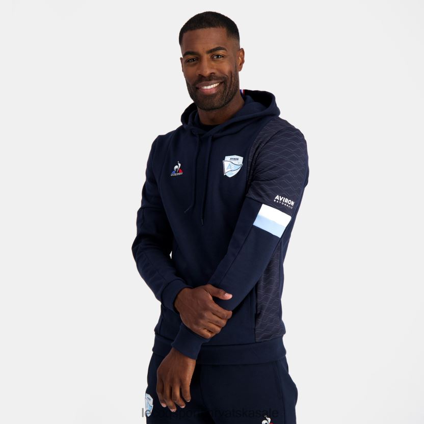 Le Coq Sportif plava majica s kapuljačom muškarci 840R4L29 odjeća