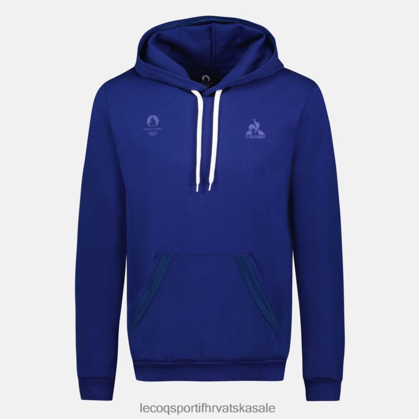 Le Coq Sportif plava majica s kapuljačom muškarci 840R4L31 odjeća