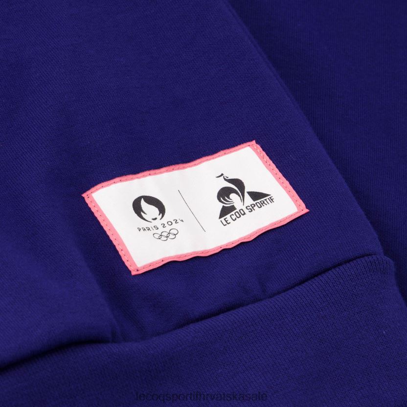 Le Coq Sportif plava majica s kapuljačom muškarci 840R4L31 odjeća