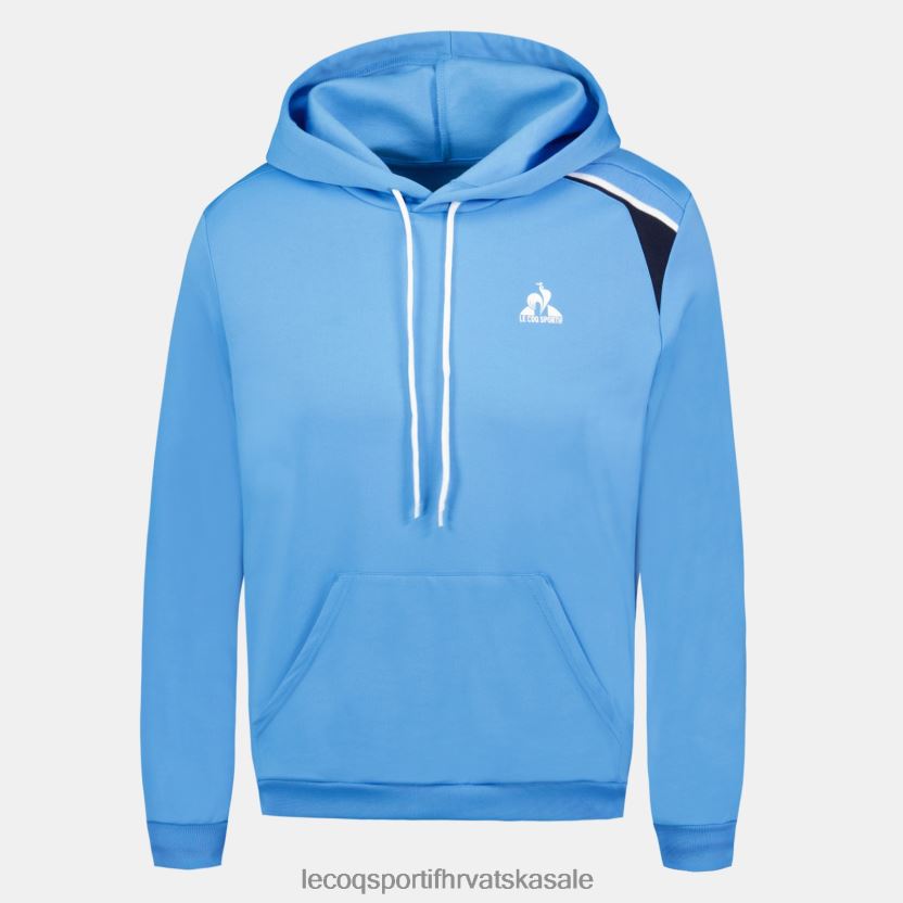 Le Coq Sportif plava majica s kapuljačom muškarci 840R4L36 odjeća