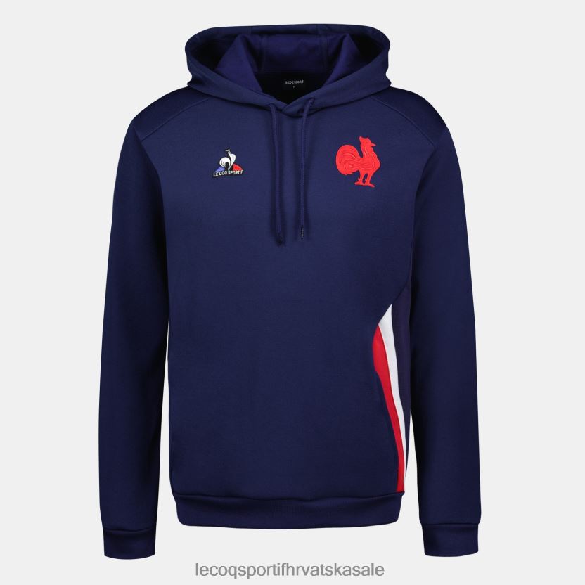 Le Coq Sportif plava majica s kapuljačom muškarci 840R4L37 odjeća