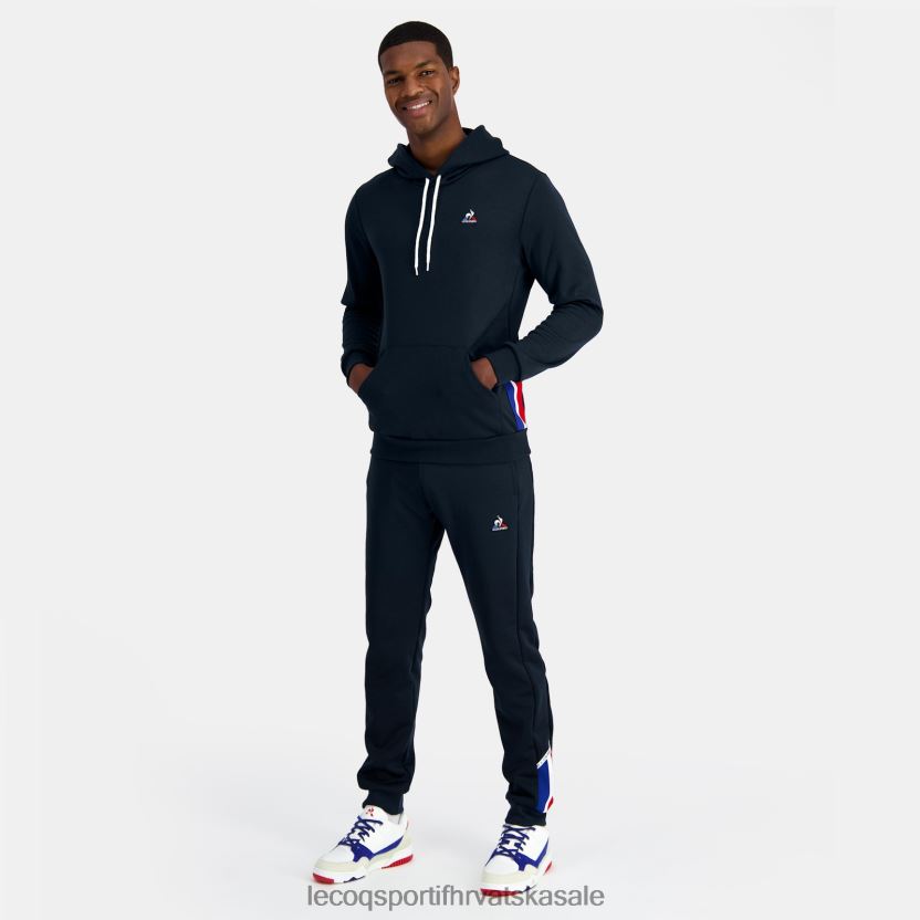 Le Coq Sportif plava majica s kapuljačom muškarci 840R4L4 odjeća