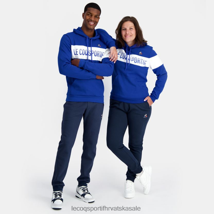 Le Coq Sportif plava majica s kapuljačom muškarci 840R4L6 odjeća