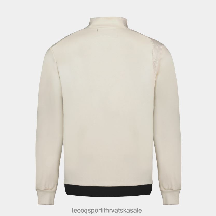 Le Coq Sportif smeđa majica s patentnim zatvaračem muškarci 840R4L8 odjeća