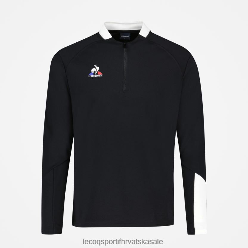 Le Coq Sportif trenirka crna muškarci 840R4L76 odjeća