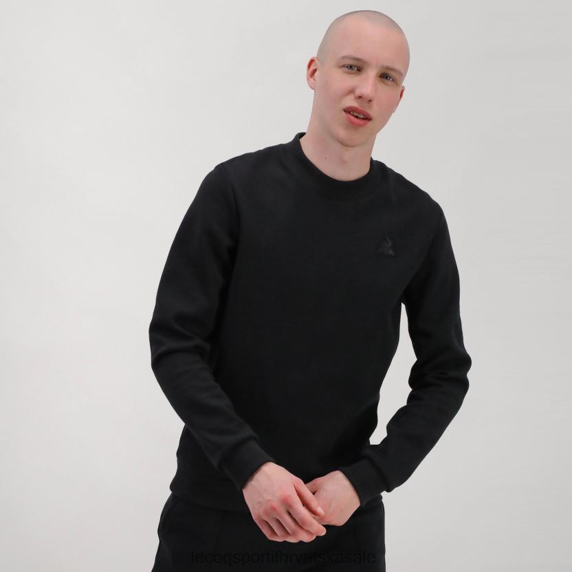 Le Coq Sportif trenirka crna muškarci 840R4L79 odjeća