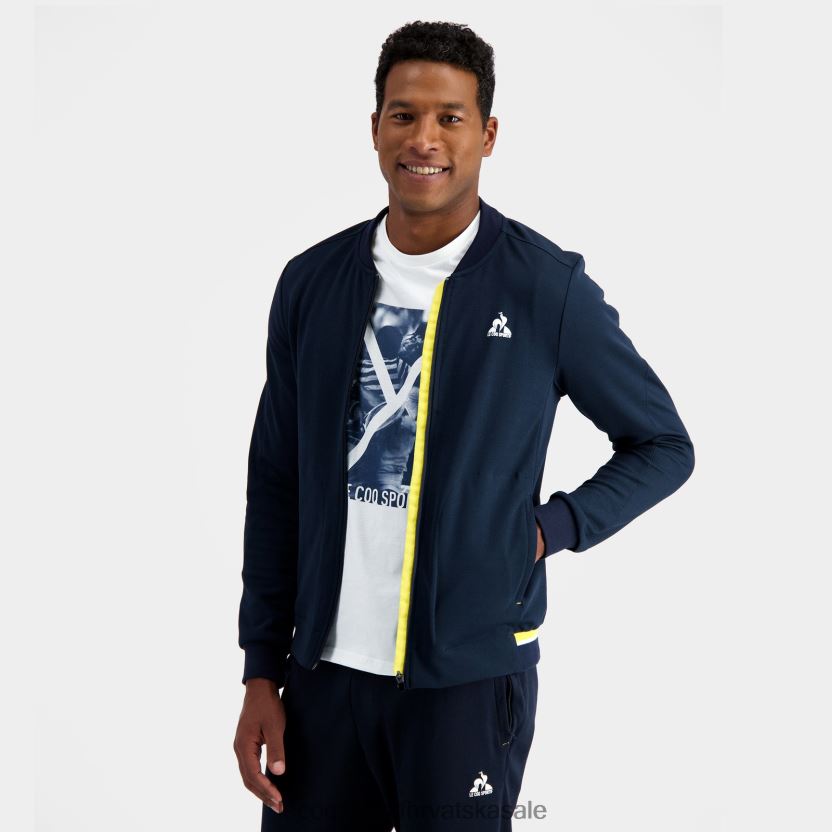 Le Coq Sportif trenirka s patentnim zatvaračem plava muškarci 840R4L19 odjeća