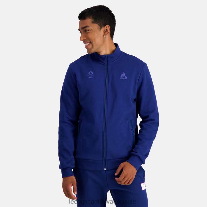 Le Coq Sportif trenirka s patentnim zatvaračem plava muškarci 840R4L32 odjeća