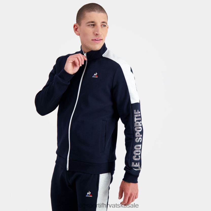 Le Coq Sportif trenirka s patentnim zatvaračem plava muškarci 840R4L459 odjeća