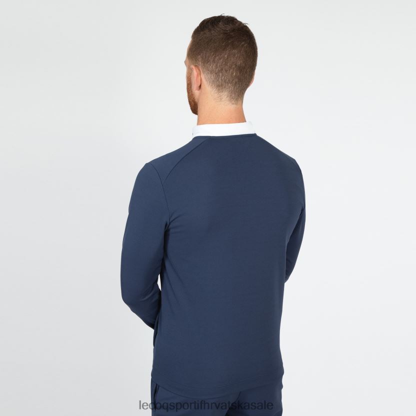 Le Coq Sportif trenirka s patentnim zatvaračem plava muškarci 840R4L74 odjeća