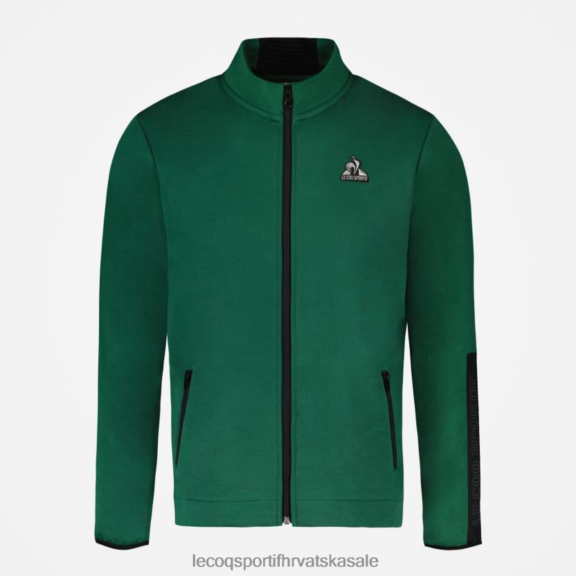 Le Coq Sportif trenirka s patentnim zatvaračem zelena muškarci 840R4L439 odjeća