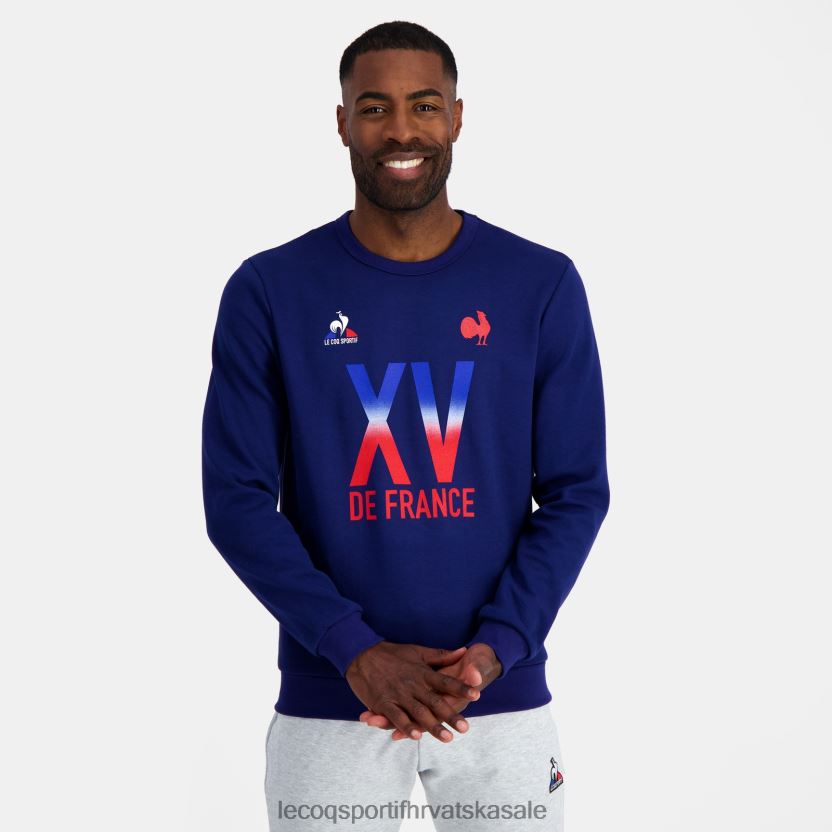 Le Coq Sportif trenirka - xv de france plava muškarci 840R4L5 odjeća