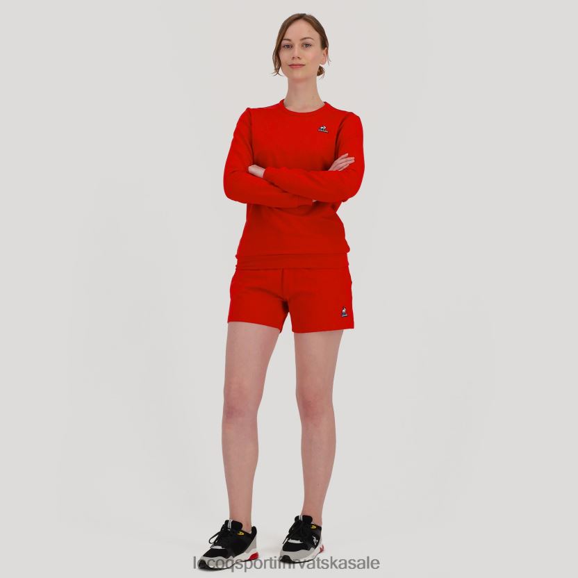 Le Coq Sportif kratke hlače crvene žene 840R4L611 odjeća
