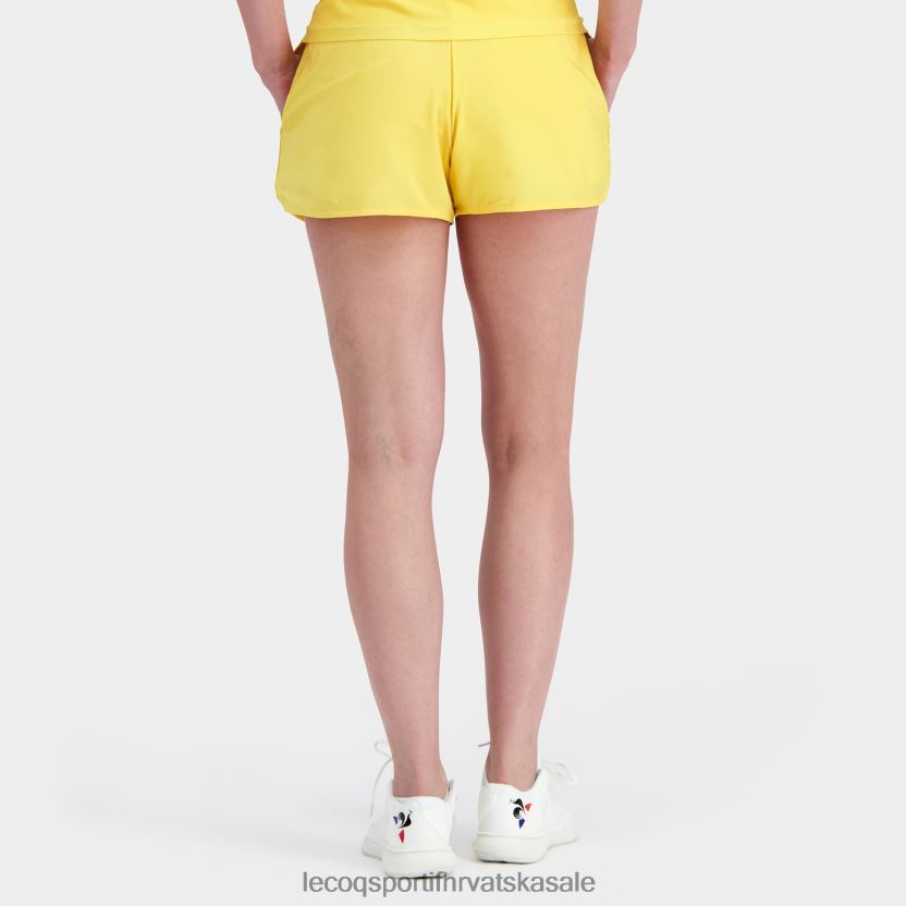Le Coq Sportif kratke hlače žute žene 840R4L325 odjeća
