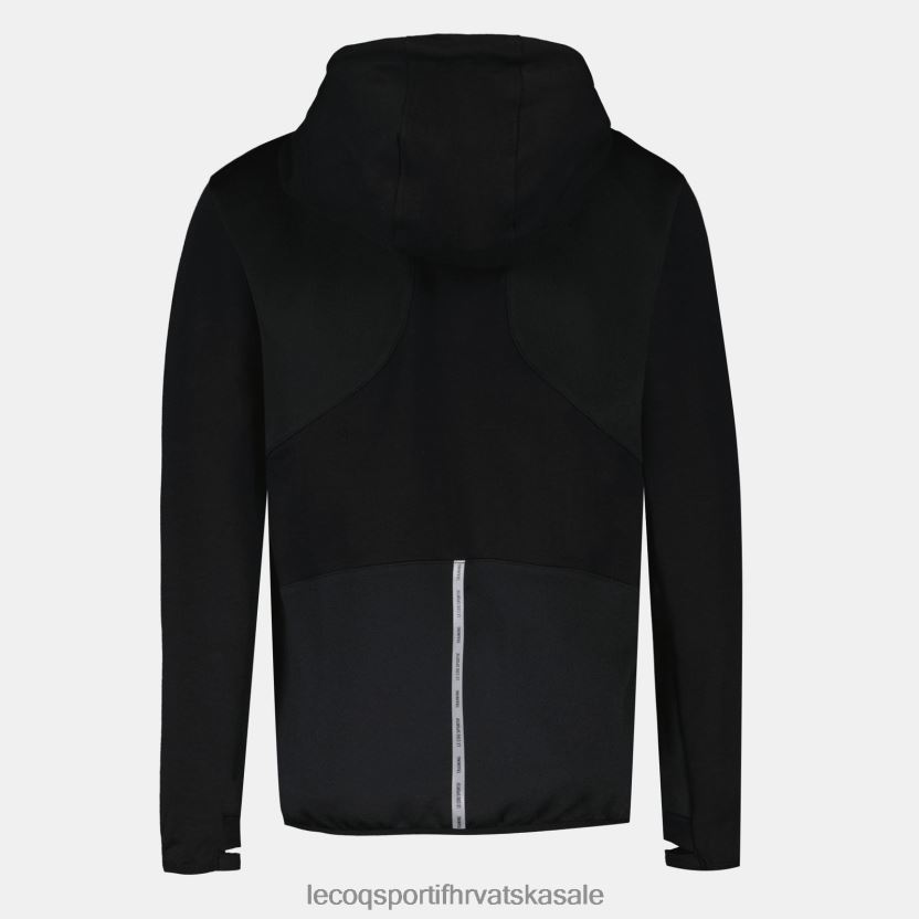 Le Coq Sportif majica s kapuljačom i crnim patentnim zatvaračem žene 840R4L316 odjeća